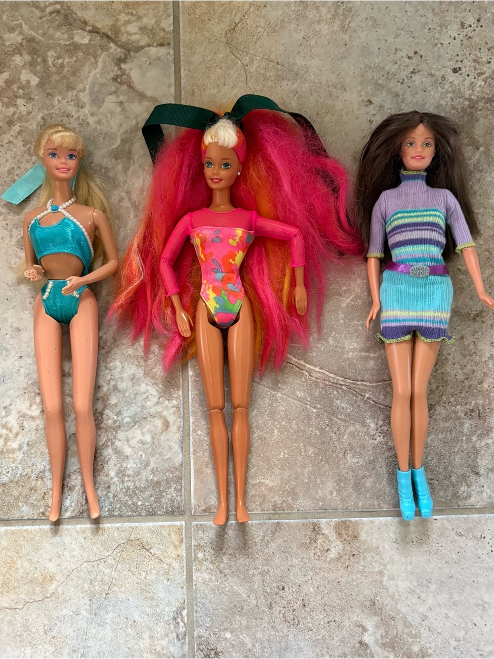 Vintage Barbie Doll Lot 90s 2000s Mattel Beach Hula Hair Boutique Y2K Clothes